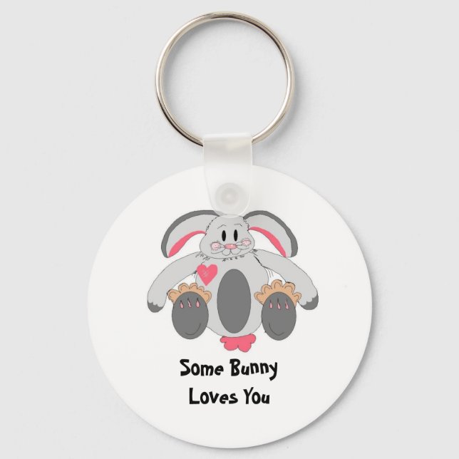 Porte-clés Rabbit De Disquette Avec Disant (Recto)