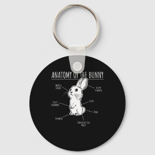 Porte-clés Rabbit Gift  Anatomy Of Bunny Cute Rabbit Pet Love