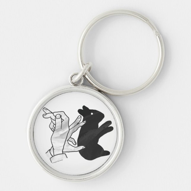 Porte-clés Rabbit Silhouette main (Devant)