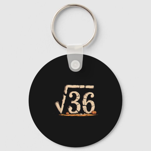 Porte-clés Racine Carrée 67 Mème 6 7 Gen Alpha Halloween Six  (Recto)