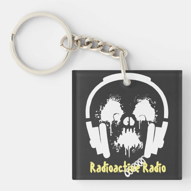 Porte-clés Radioactive DJ Acrylique (Devant)