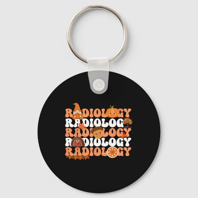 Porte-clés Radiologie rétro Citrouille radiologue Xray Fall T (Recto)