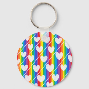 Porte-clés Rainbow Full of Hearts Keychain