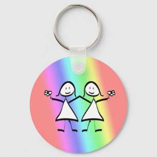 Porte-clés Rainbow Pride Lesbian Brides