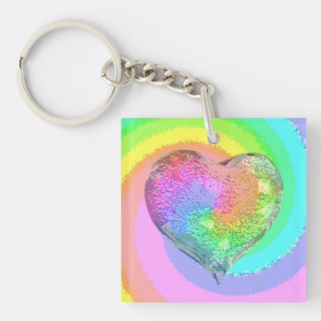 Porte-clés Rainbow Valentine (Devant)