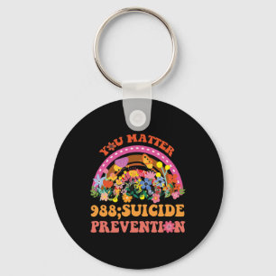 Porte-clés Rainbow You Problem 988 Suicide Prevention Award