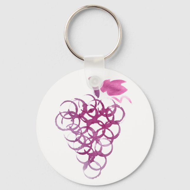 Porte-clés Raisins à grains de vin (Recto)