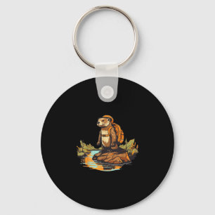 Porte-clés Randonnée loutre de rivière sac à dos animal extér