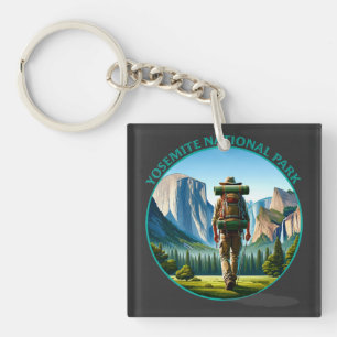 Porte-clés Randonneur dans le parc national de Yosemite