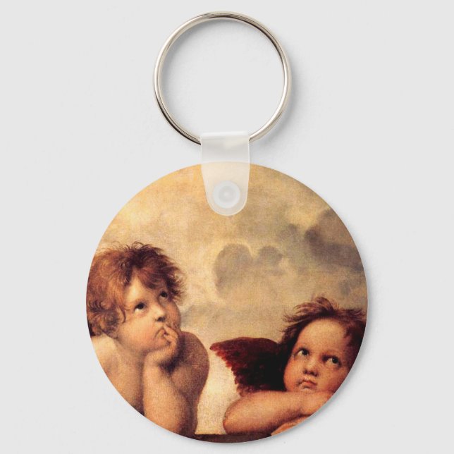 Porte-clés Raphael Cherubs Sistine Madonna Porte - clé (Recto)