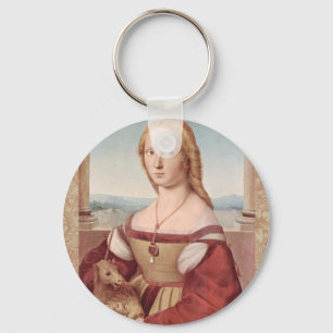 Porte-clés Raphael Dame et licorne Classique beaux-arts