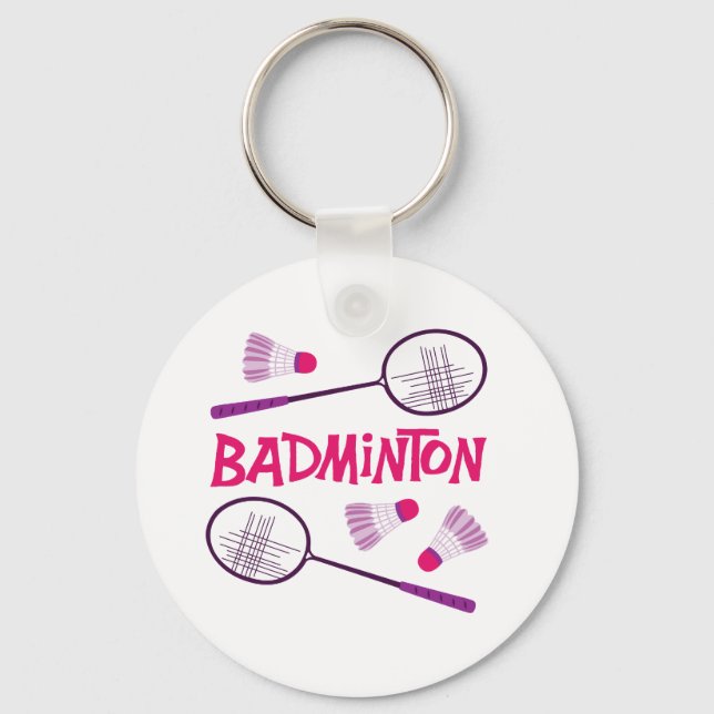 Porte-clés Raquettes de badminton (Recto)