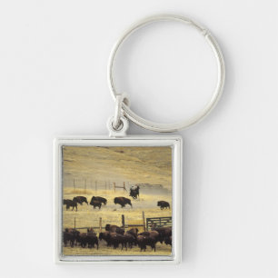 Porte-clés Rassemblement du National Bison Range dans le Mont