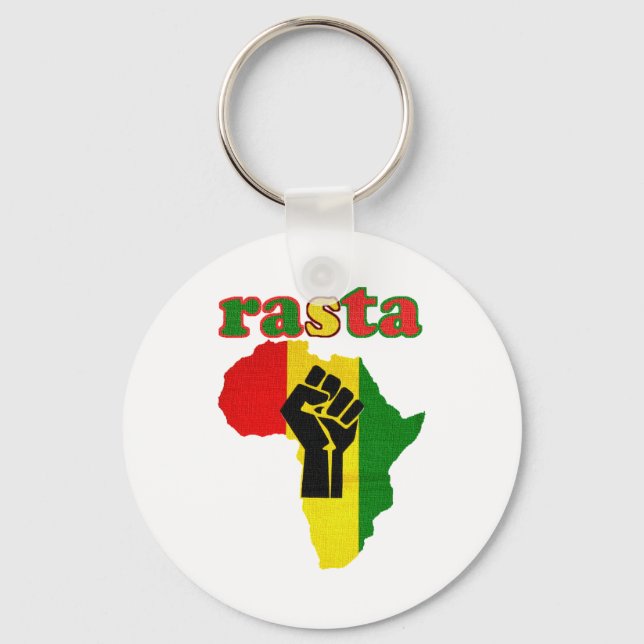 Porte-clés Rasta Black Power (Recto)