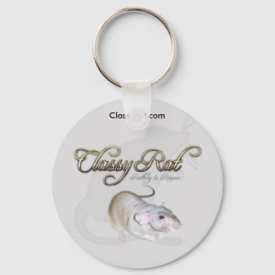 Porte-clés Rat chic Rattery et rat exotique de fantaisie