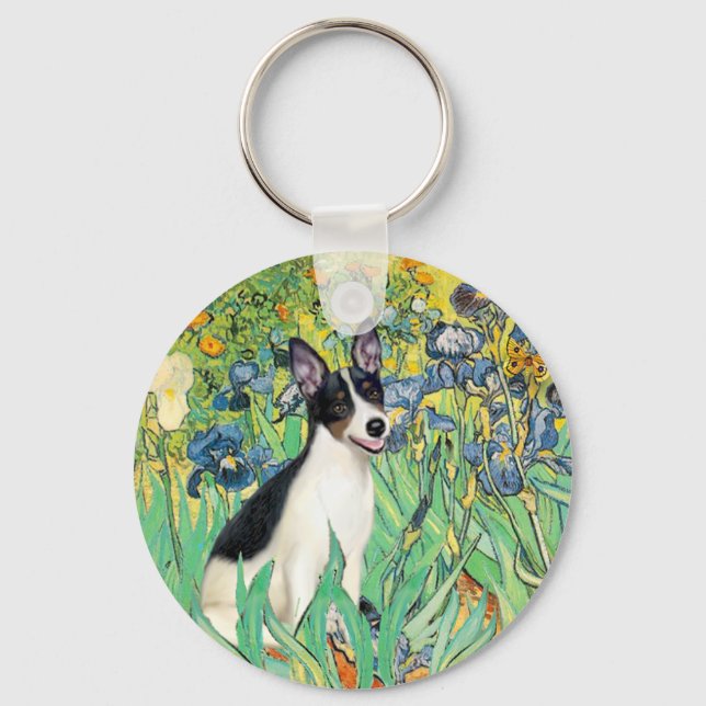 Porte-clés Rat Terrier - Iris (Recto)
