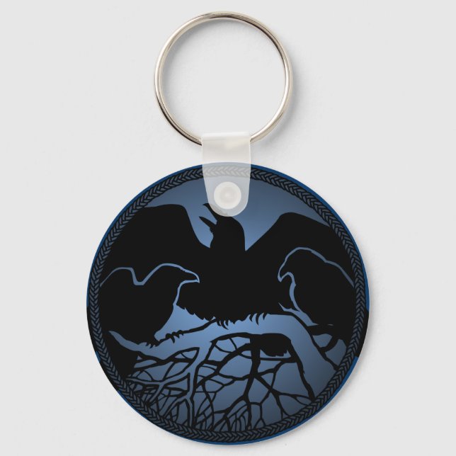 Porte-clés Raven Art Porte - clé Faune Crow / Raven Cadeaux (Recto)