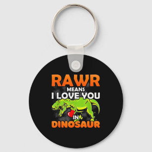 Porte-clés Rawr signifie je t'aime en dinosaure drôle de Sain