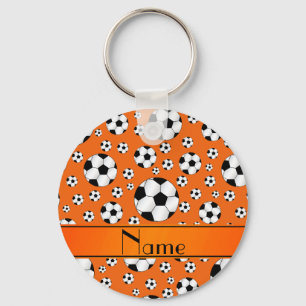 Porte-clés Rayure orange d'orange de ballons de football