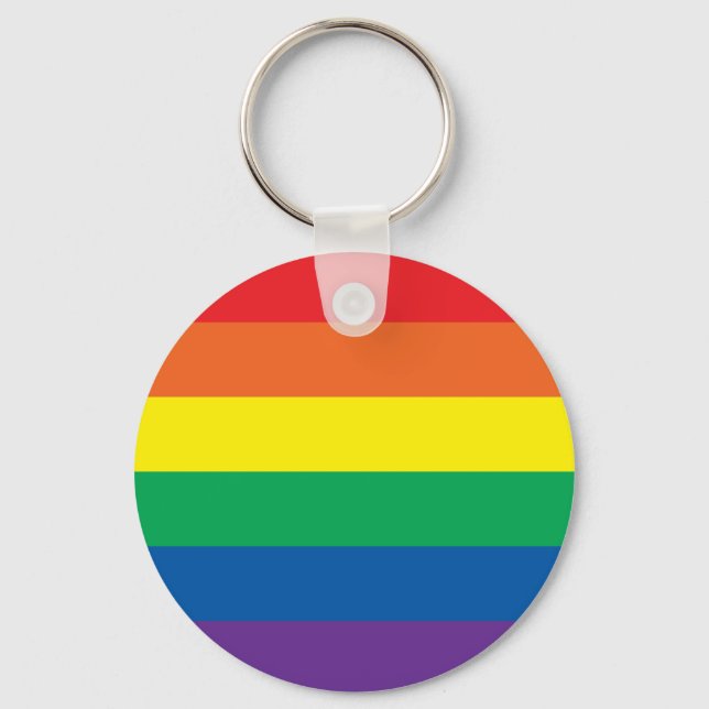 Porte-clés Rayures arc-en-ciel (Recto)