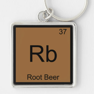Porte-clés Rb - Root Beer T-shirt drôle de symbole d'élément 