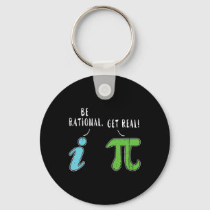 Porte-clés Real Be Rational Funny Math Mème Math Math Nerd Jo