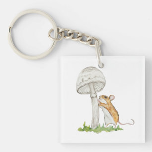 Porte-clés Réalisez une souris et un champignon de champ amus