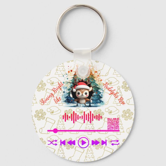 Porte-clés Recherche, Porte - clé du nez de Rudolph (Recto)