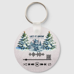 Porte-clés Rechercher, "Let it Snow" Porte - clé