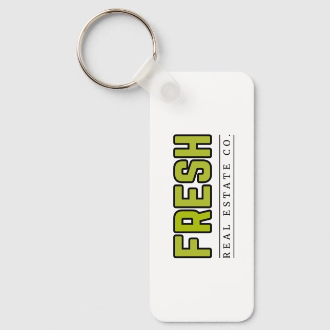 Porte-clés rectangle FRESH (Recto)