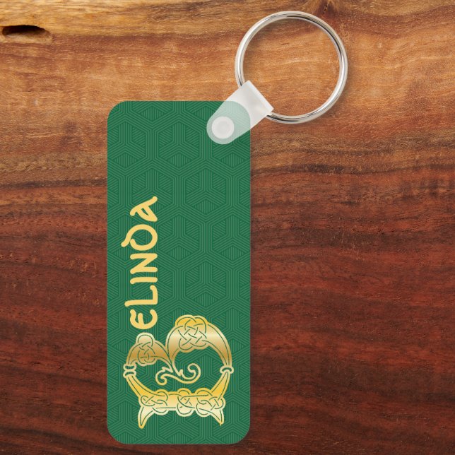 Porte-clés Rectangular Celtic Knot (Verso)