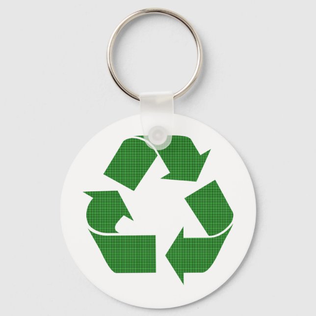 Porte-clés recyclage de plaid (Recto)