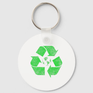 Porte-clés Recycle Symbole Logo Jour des terres Green Deal Cl