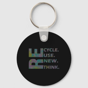 Porte-clés Recycler Réutiliser Renouveler Repenser Crise De l