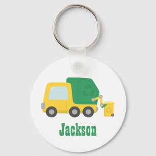Porte-clés Recycling Garbage Truck Boys Personalized