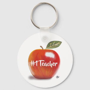Porte-clés Red Apple Illustration No 1 Teacher
