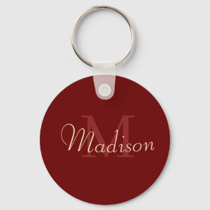 Porte-clés Red Custom Name Love Cadeau Personnalisé