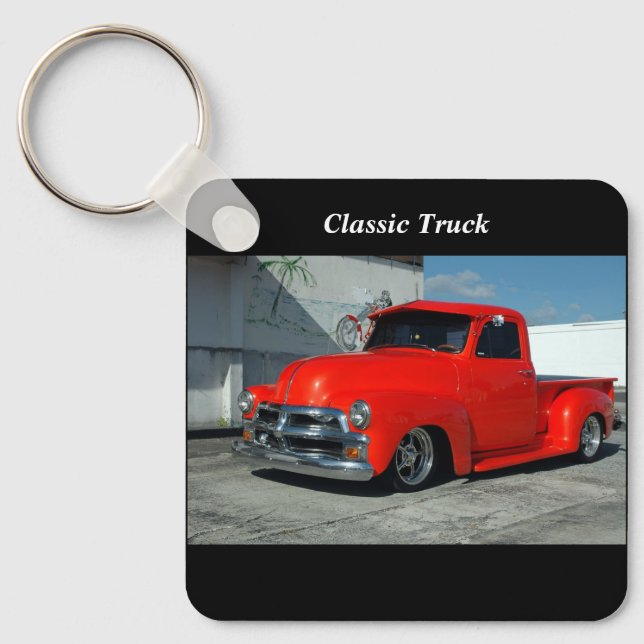 Porte-clés Red Customized Pickup Truck (Recto)