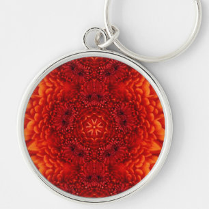 Porte-clés RED DAHLIA FLEURS Abstraites florales