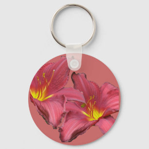 Porte-clés Red Daylily Coordinating Items