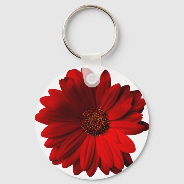 Porte-clés Red Gerbera Daisy (Recto)