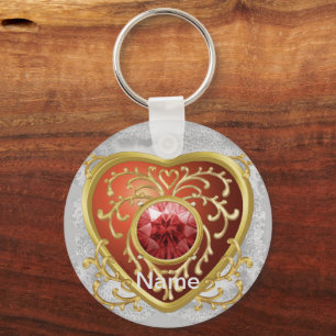 Porte-clés Red Jewel Fairy Heart porte - clé