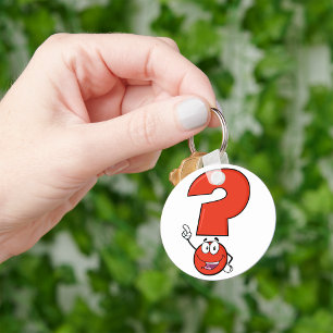 Porte-clés Red Question Mark Keychain