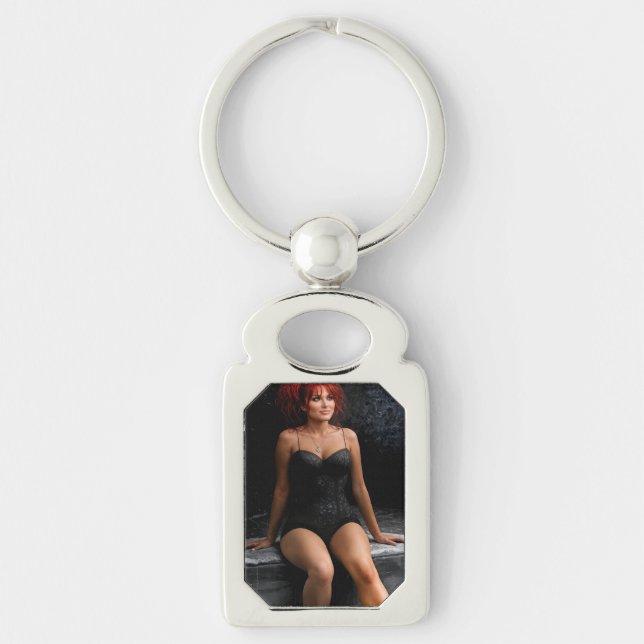 Porte-clés Redhead in the Dark metal keychain (Devant)