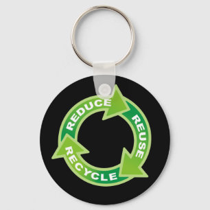 Porte-clés Réduire la réutilisation du Porte - clé de recycla