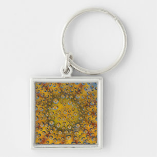 Porte-clés reflet de goutte de rosée de fleur, Crescent City,