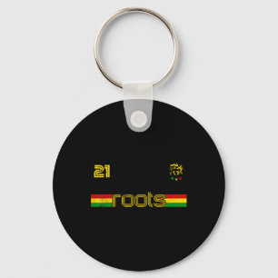 Porte-clés Reggae Rastafari Éthiopie Jamaïque Footbyll Footba