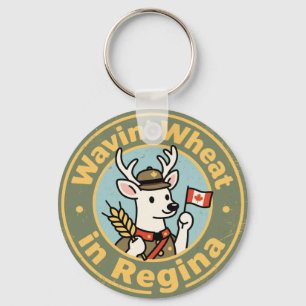 Porte-clés Régina vintage SK uniforme marron