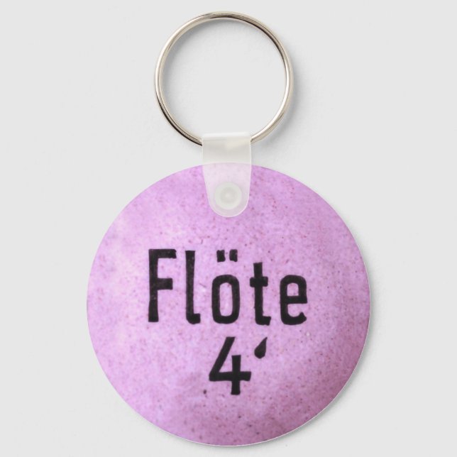 Porte-clés Registre d'orgue comme clé pour remorque (Recto)
