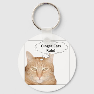 Porte-clés Règle de chats de gingembre !